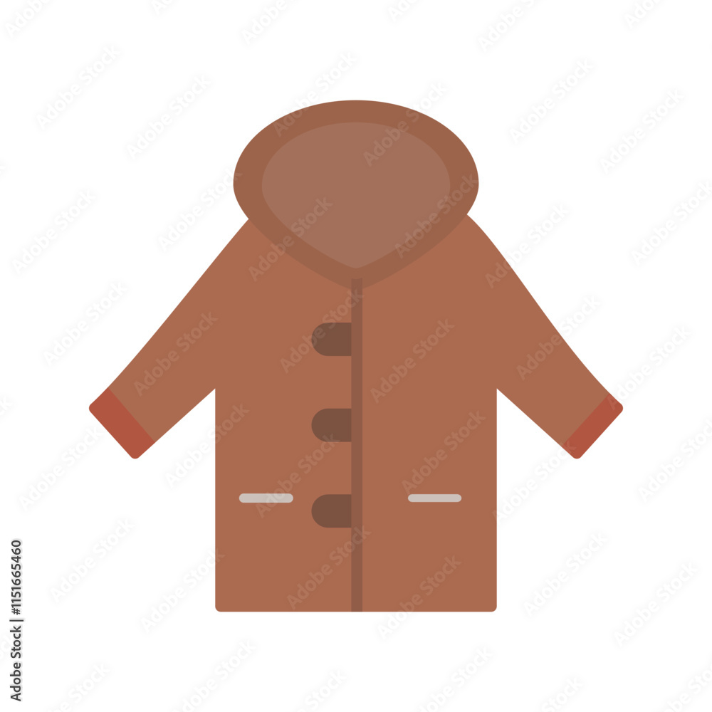 Warm Jacket Vector Icon Warm Jacket Vector Icon