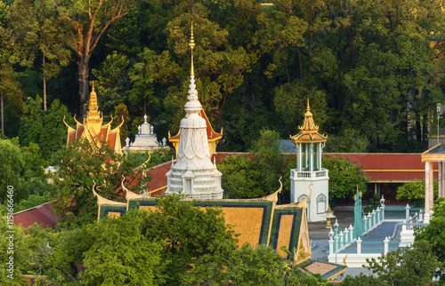 The throne hall inside the Royal Palace complex in Phnom Penh, Cambodia
 photo