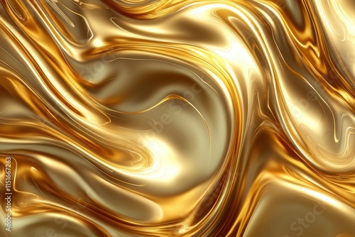 Abstract gold liquid swirls, rich texture. Ideal for luxury, elegance, and wealth themes; backgrounds, websites, or designs.