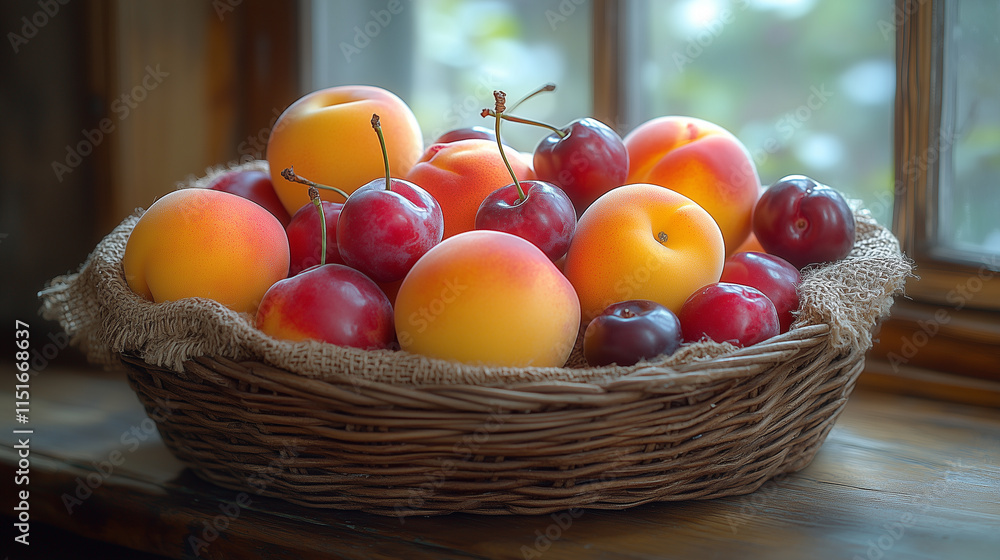 Delicious Assorted Fruit Basket for a Healthy Snack Delicious Assorted Fruit Basket for a Healthy Snack