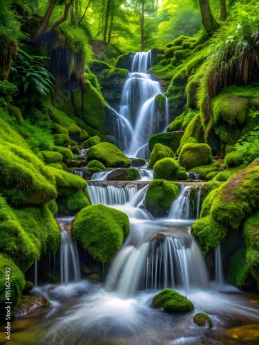 waterfall in the woods