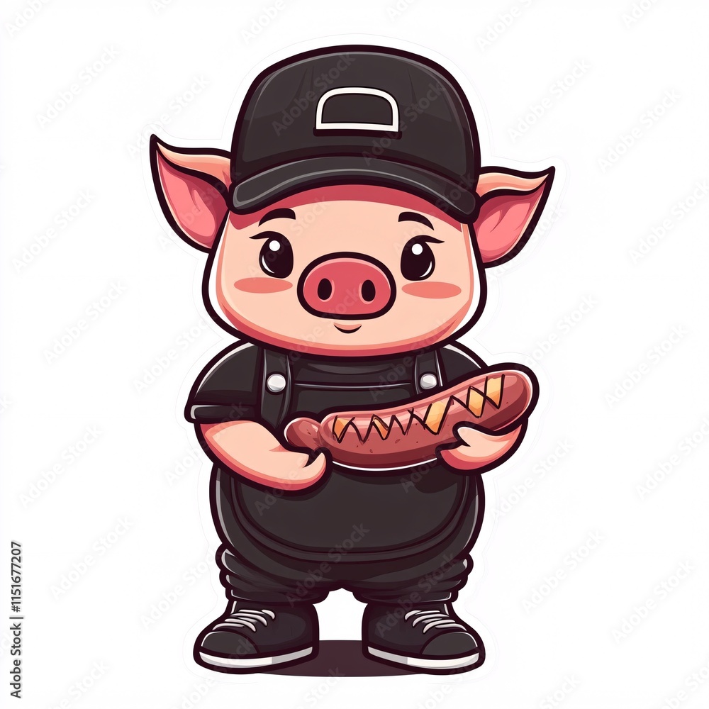 Fototapeta premium pig cartoon character