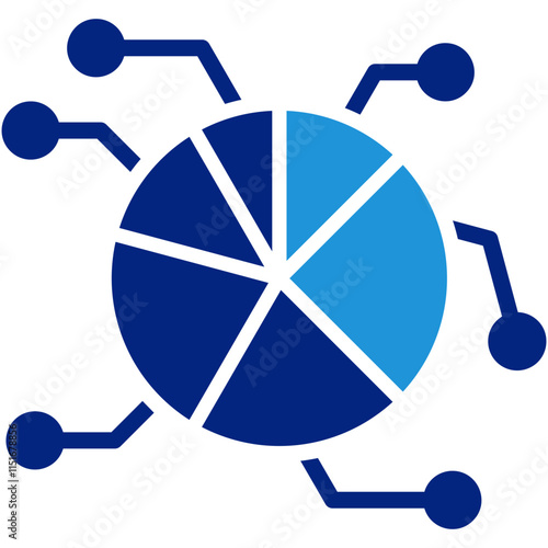 Resource Allocation Icon Element For Design