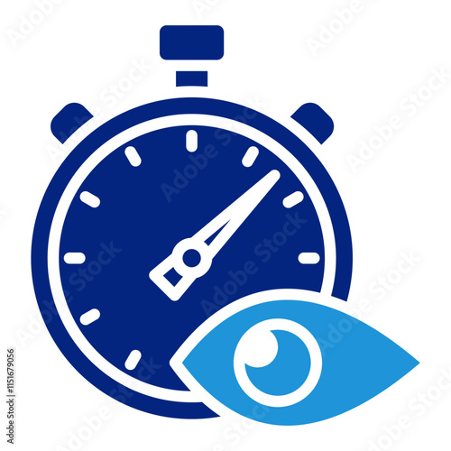 Time Tracking Icon Element For Design