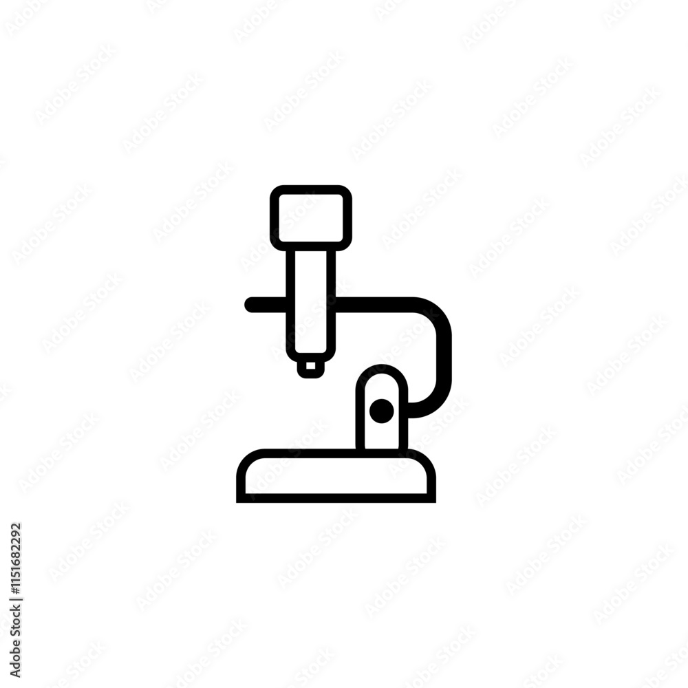 microscop icon isolated on white microscop icon isolated on white