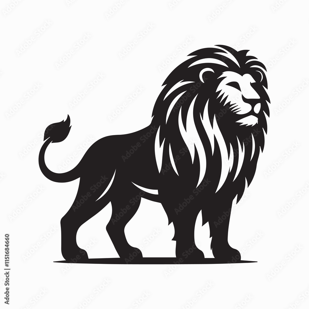black Lion vector, Lion logo vector icon, Lion illustration design, Lion silhouette vector black and white black Lion vector, Lion logo vector icon, Lion illustration design, Lion silhouette vector black and white