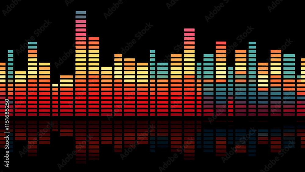 Abstract equalizer background Abstract equalizer background