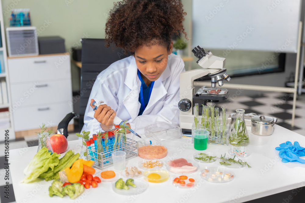 Microbiologists and nutrition experts analyze molecular samples in advanced food science labs, exploring innovations in nutrition, psychiatry, and health science research. Microbiologists and nutrition experts analyze molecular samples in advanced food science labs, exploring innovations in nutrition, psychiatry, and health science research.