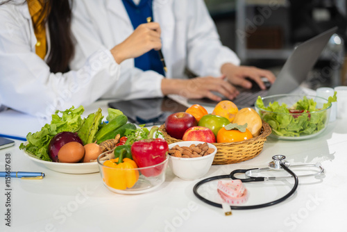 Wallpaper Mural Microbiologists and nutrition experts analyze molecular samples in advanced food science labs, exploring innovations in nutrition, psychiatry, and health science research. Torontodigital.ca