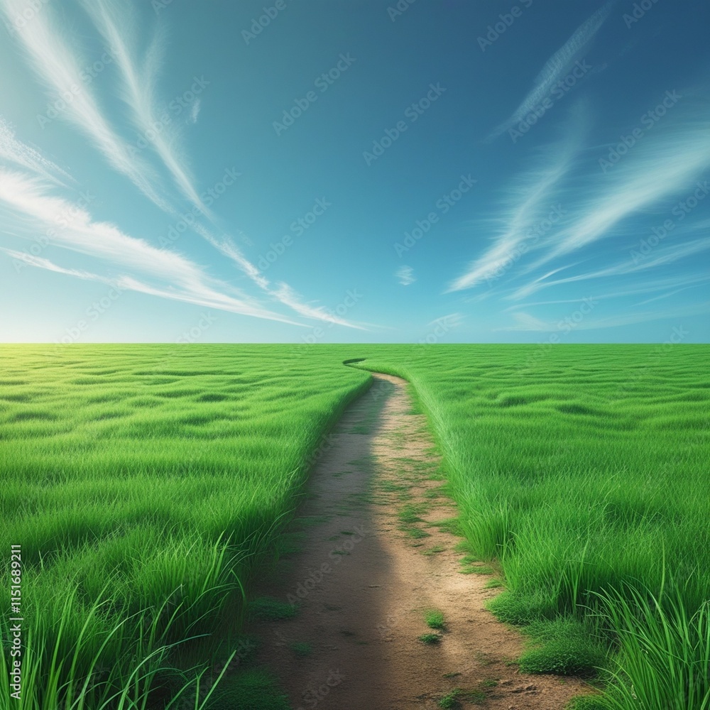 Fototapeta premium road in the field