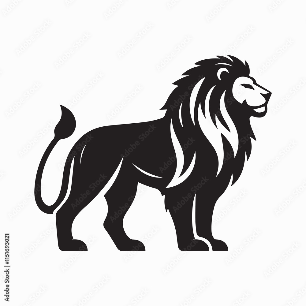 black Lion vector, Lion logo vector icon, Lion illustration design, Lion silhouette vector black and white black Lion vector, Lion logo vector icon, Lion illustration design, Lion silhouette vector black and white