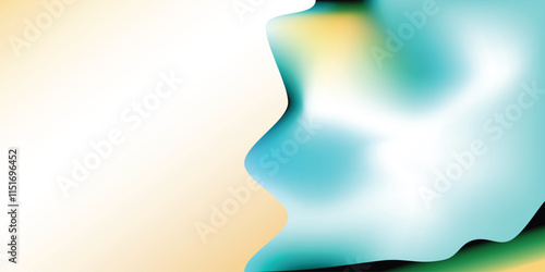 Elegant fabric texture with soft white and blue folds on a clean background,colorful fluid and wavy gradient mesh background template copy space modern and dynamic colour gradation backdrop design