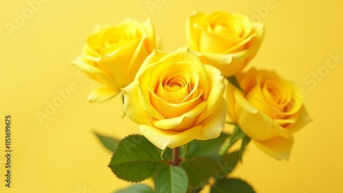 yellow roses on a yellow background