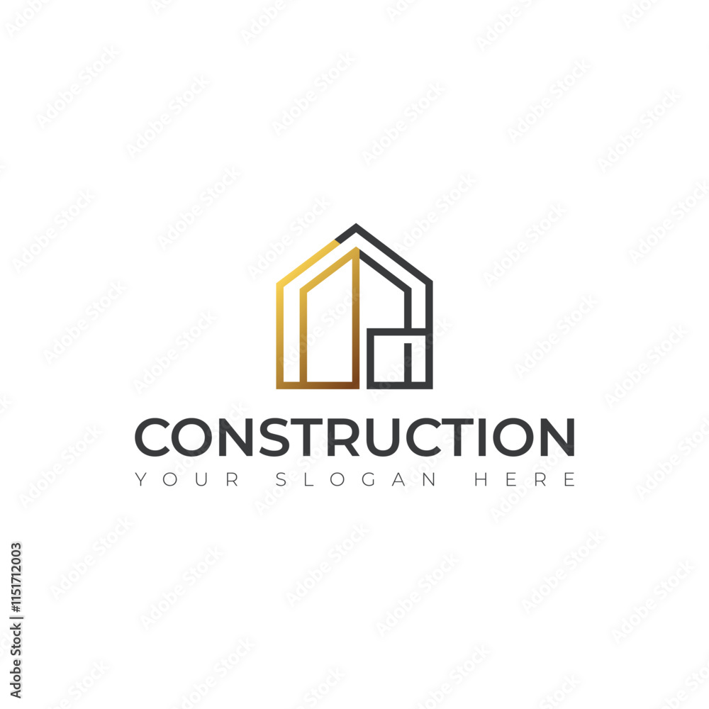 Real Estate vector house building construction Repair logo Real Estate vector house building construction Repair logo