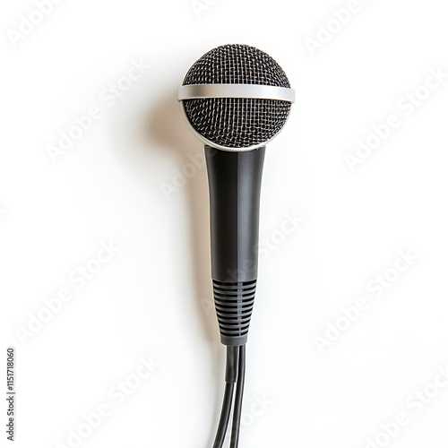 a microphone with a cord photo