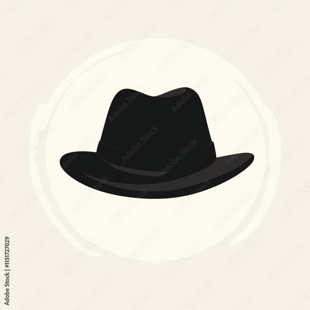 Stylish Black Cowboy Hat Silhouette Stylish Black Cowboy Hat Silhouette