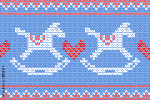 knitted christmas background