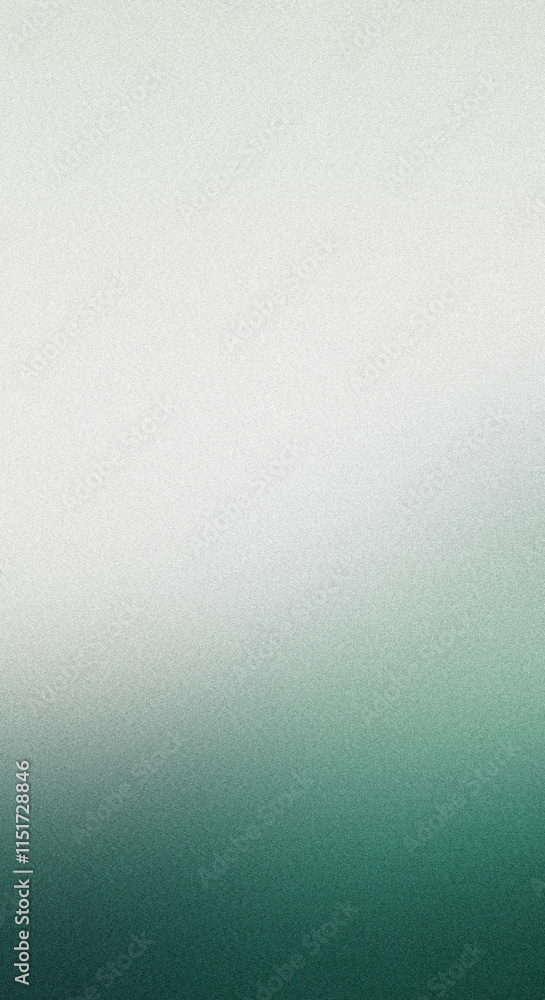 Obraz premium Abstract gradient with soft green and white tones, with grain texture, vertical frame