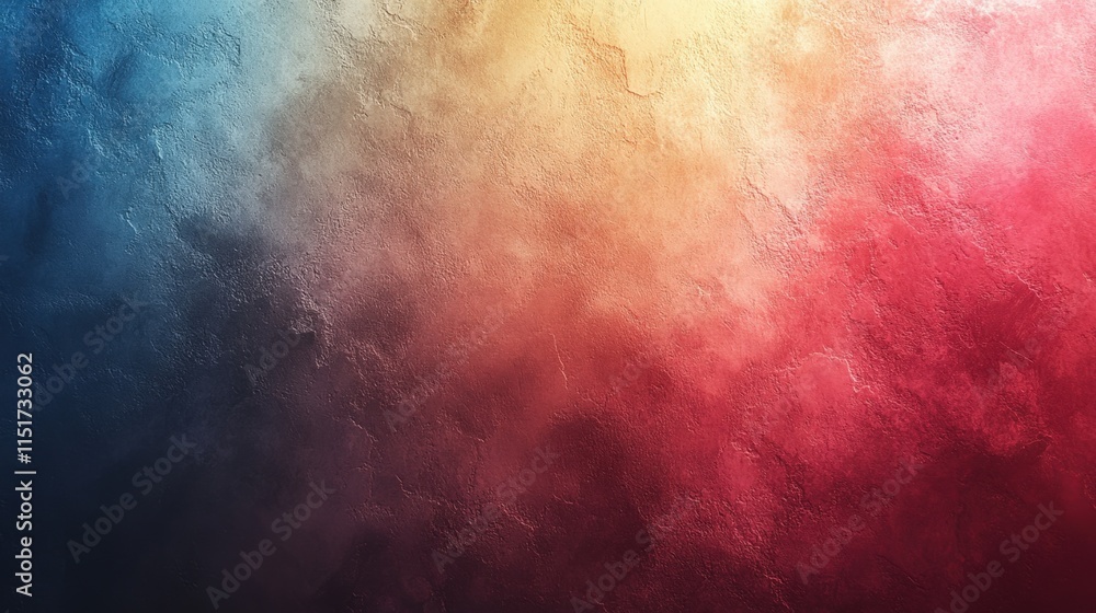 Obraz premium Abstract colorful textured background with blue, red, and yellow hues.