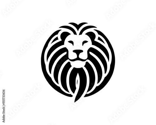 Lion Logo Design Vector Template. Lion Head Logo Icon Vector illustration. photo