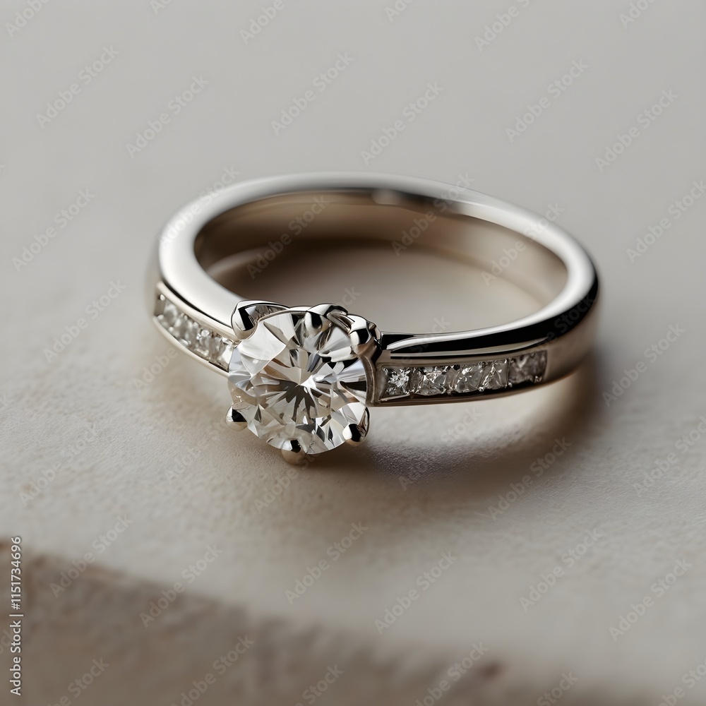 Elegant Diamond Engagement Ring Elegant Diamond Engagement Ring