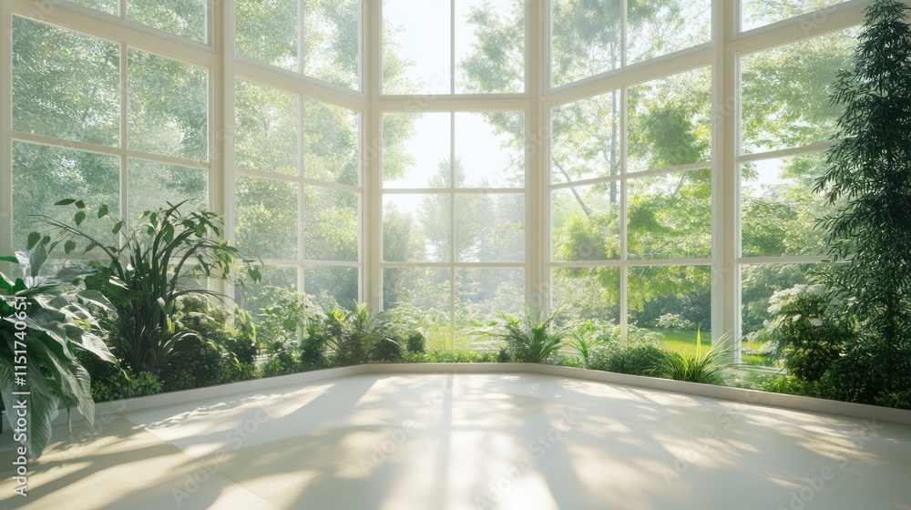 Sunlit Conservatory: A Tranquil Indoor Oasis Sunlit Conservatory: A Tranquil Indoor Oasis