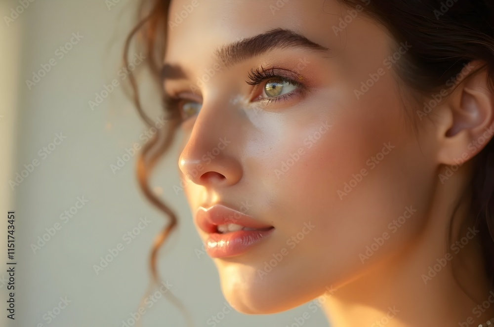Fototapeta premium closeup of a beautiful woman
