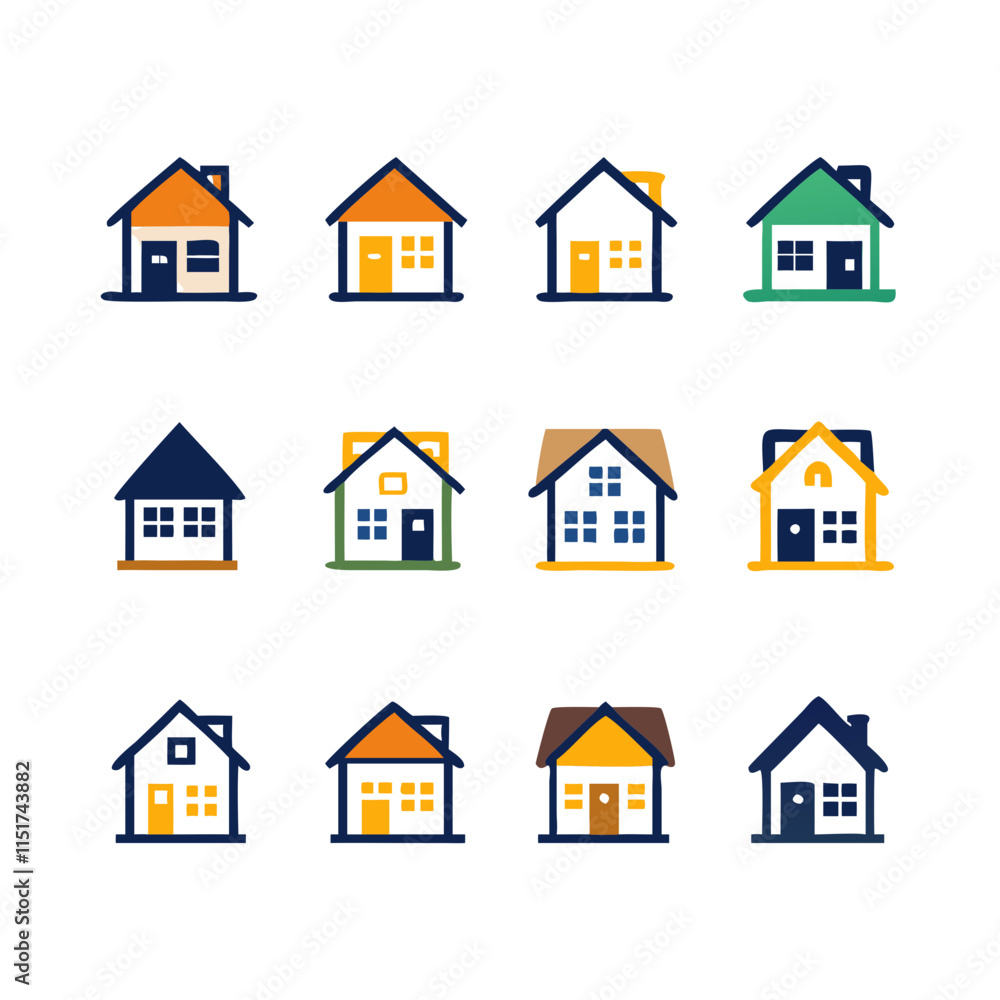 house icons set house icons set