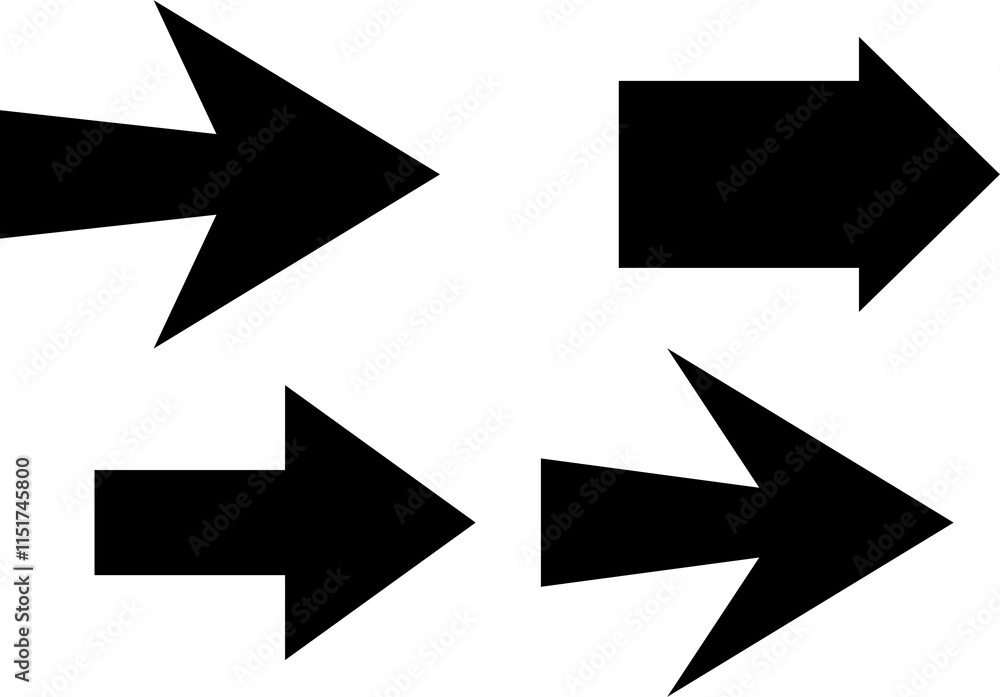Set arrows flat icons. Vector simple flat icon. Set arrows flat icons. Vector simple flat icon.