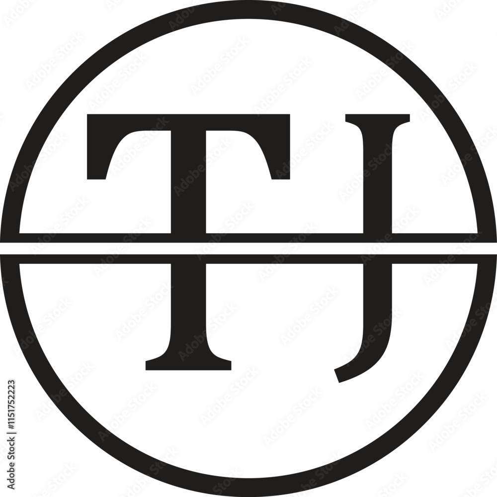 Outstanding professional elegant trendy awesome artistic black and white color JT TJ initial based Alphabet icon logo. Outstanding professional elegant trendy awesome artistic black and white color JT TJ initial based Alphabet icon logo.