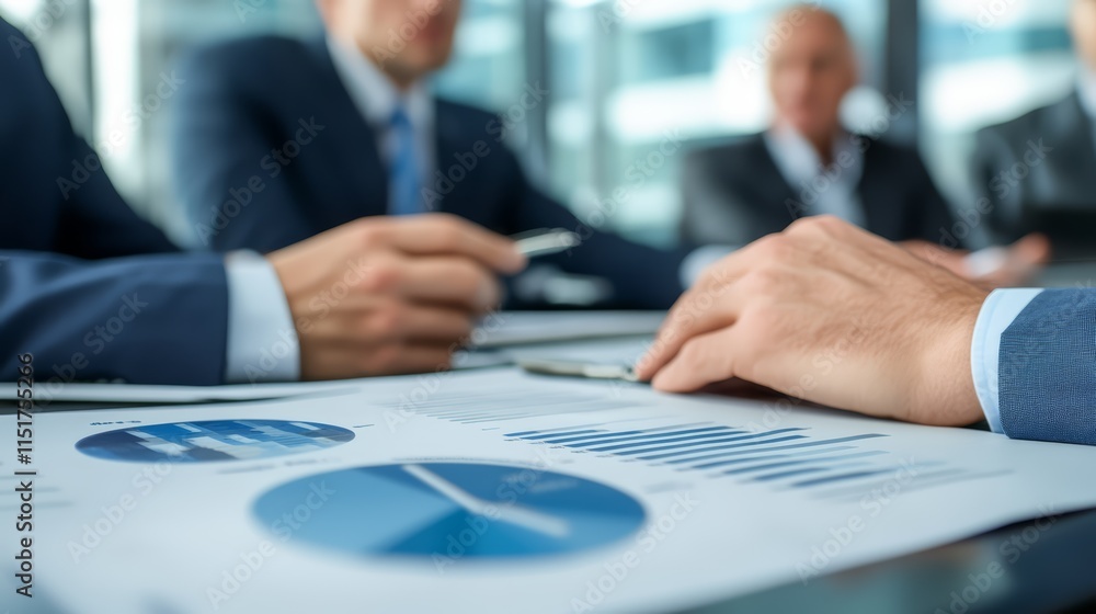 a financial analyst presenting a financial report to colleagues a financial analyst presenting a financial report to colleagues
