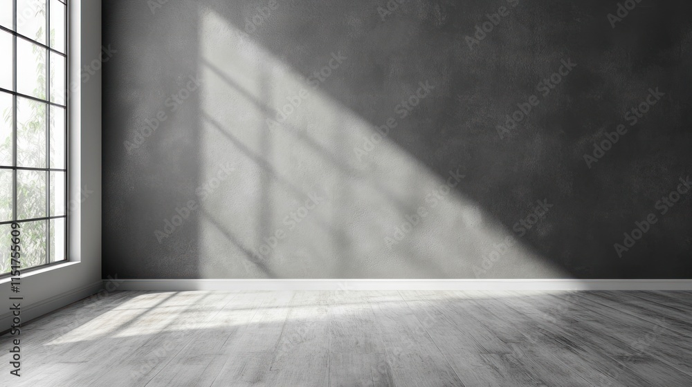 Sunlit Minimalist Interior: A Modern Empty Room Design Sunlit Minimalist Interior: A Modern Empty Room Design