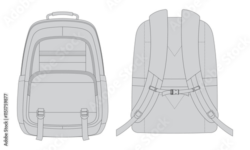 Backpack Vector Design