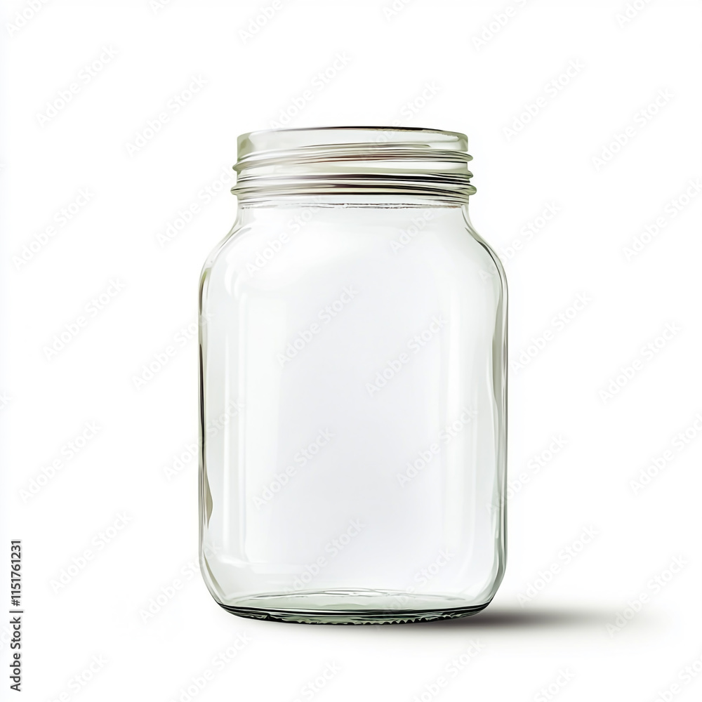 Empty jar isolated on white background. Empty jar isolated on white background.