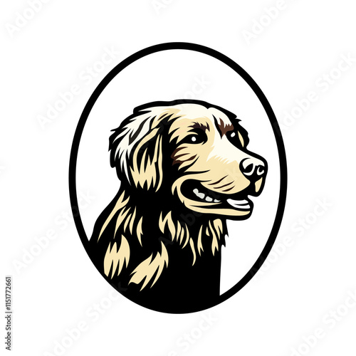 labrador dog hunting illustration logo vector image t shirt