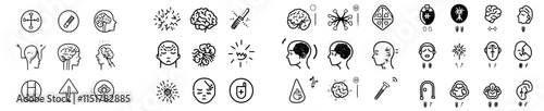Icons representing symptoms of respiratory illnesses such as pneumonia, flu, and fever.
