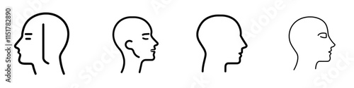 A sore throat, a sign of a viral illness. Cough, fever, angina, and allergy represented by a line icon. Infection caused by influenza, colds, or coronavirus, labeled with a modern illustration in