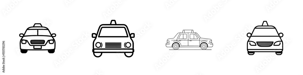 Car line icon. Represents purchasing or reserving transportation, traveling by car, and parking at hotels, restaurants, and other locations. Modern graphic outline. Isolated on white background. Car line icon. Represents purchasing or reserving transportation, traveling by car, and parking at hotels, restaurants, and other locations. Modern graphic outline. Isolated on white background.