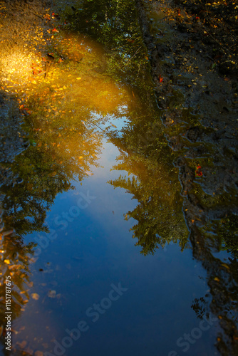 Licht in einem Fluss