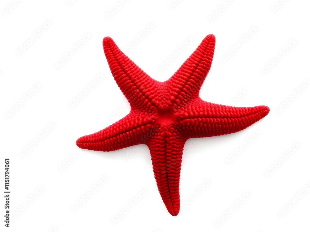 Red sea star, isolated on white background Red sea star, isolated on white background