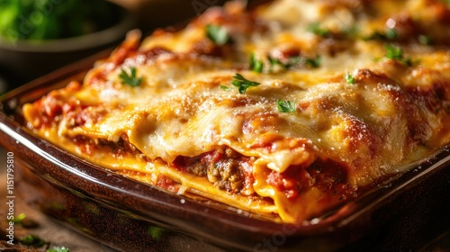 Wallpaper Mural Baked pasta dish, cheesy, layered, saucy, delicious. Torontodigital.ca