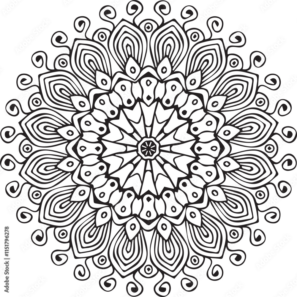 Beautiful flower art and mandala vector design
Beautiful flower art and mandala vector design