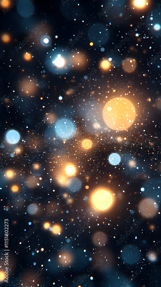 Celestial Sparkle, Shimmering Lights Dance in Dark Night, Creating Magical Atmosphere of Wonder and Mystery. Celestial Sparkle, Shimmering Lights Dance in Dark Night, Creating Magical Atmosphere of Wonder and Mystery.