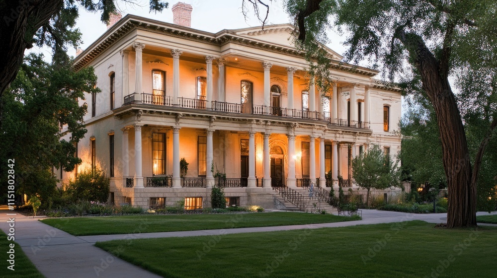 a historical mansion with grand architecture, intricate details, and lush gardens, representing timeless elegance a historical mansion with grand architecture, intricate details, and lush gardens, representing timeless elegance
