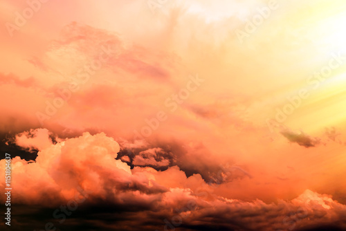 Storm Clouds with a Sunlight