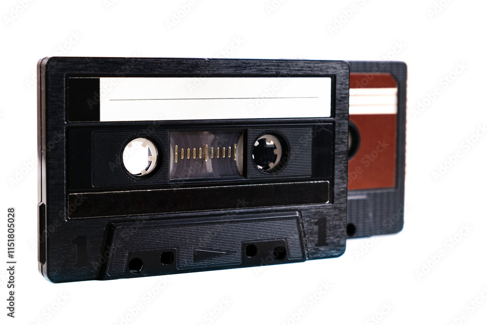 Obraz premium Old Audio Tape Cassettes