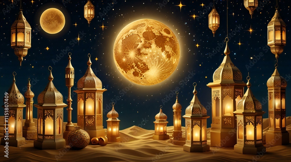 Naklejka premium view of the mosque