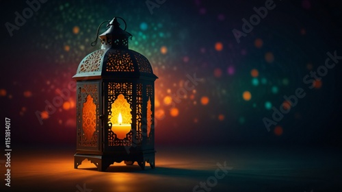 christmas lantern in the night