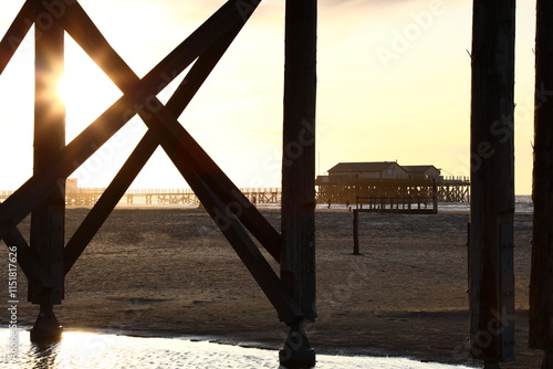 Pfahlbauten Sankt Peter-Ording photo