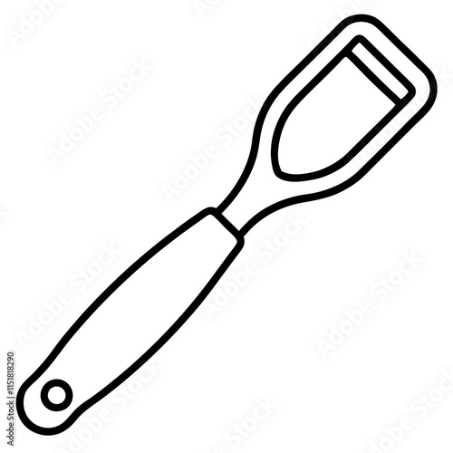 kitchen spatula isolated on white